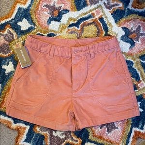 NWT Patagonia pink Women’s Cord Stand Up Shorts 3”
